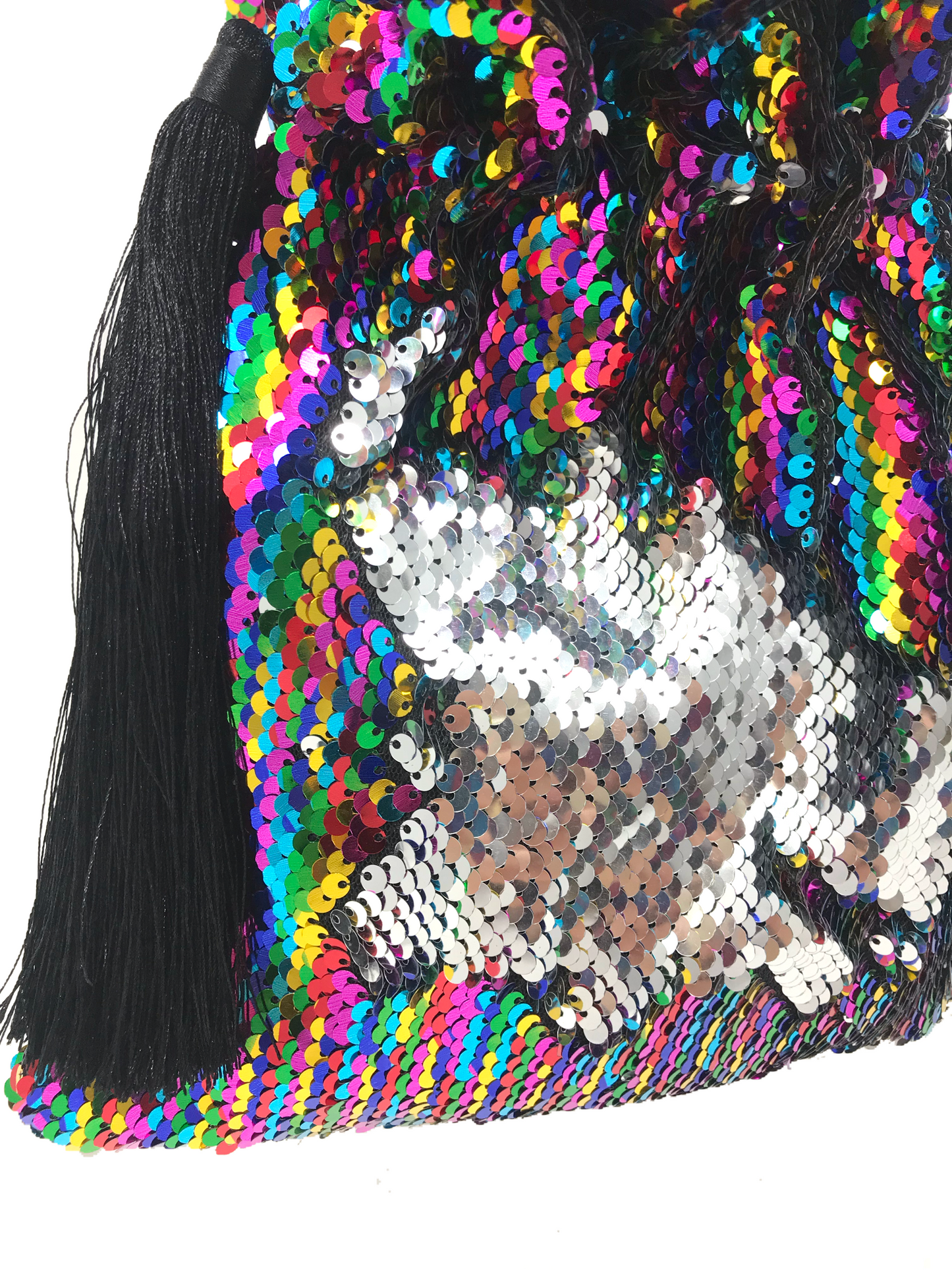 Bolso Amaya arco iris plata