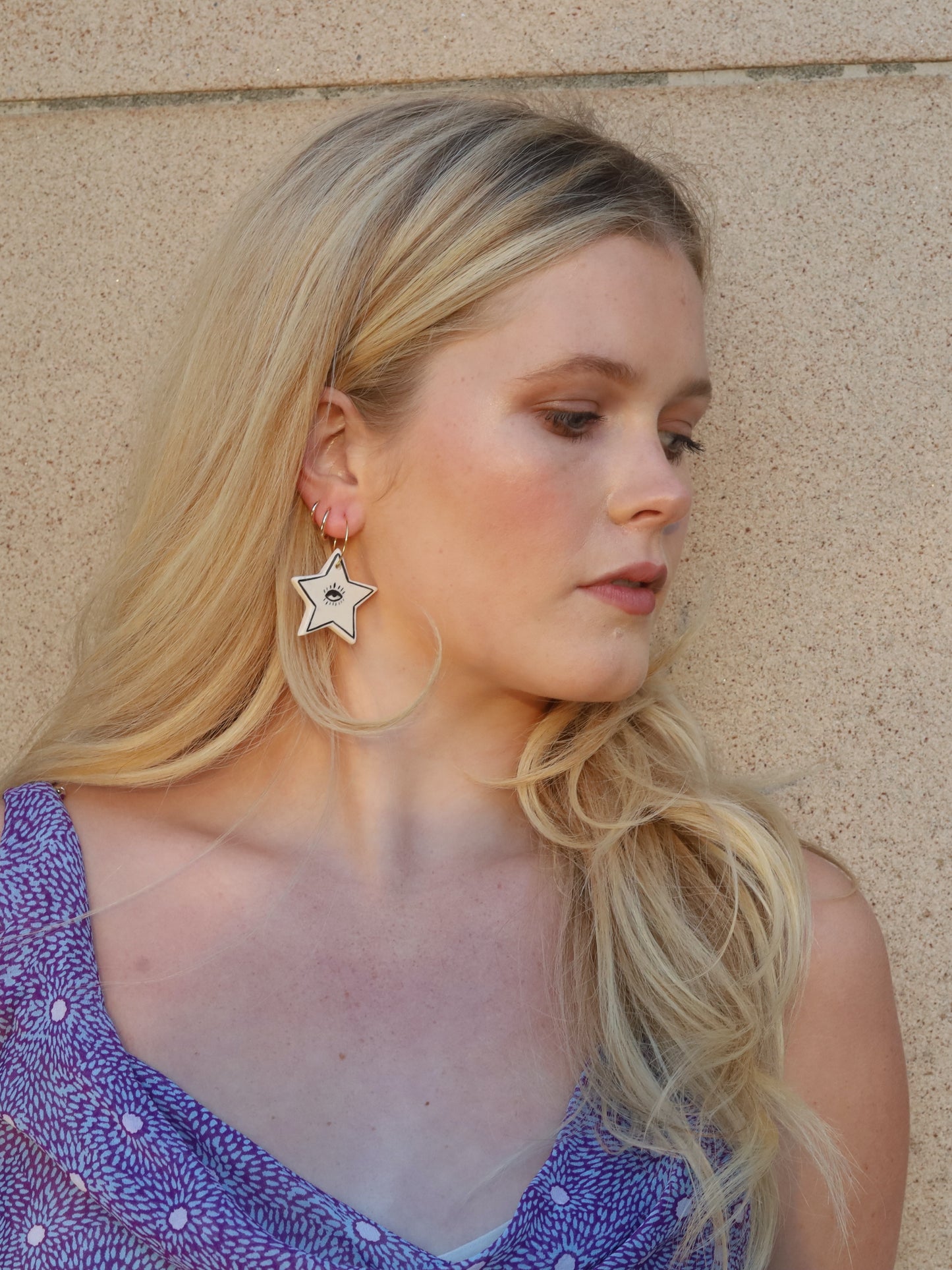 Pendientes Laura playa medianos