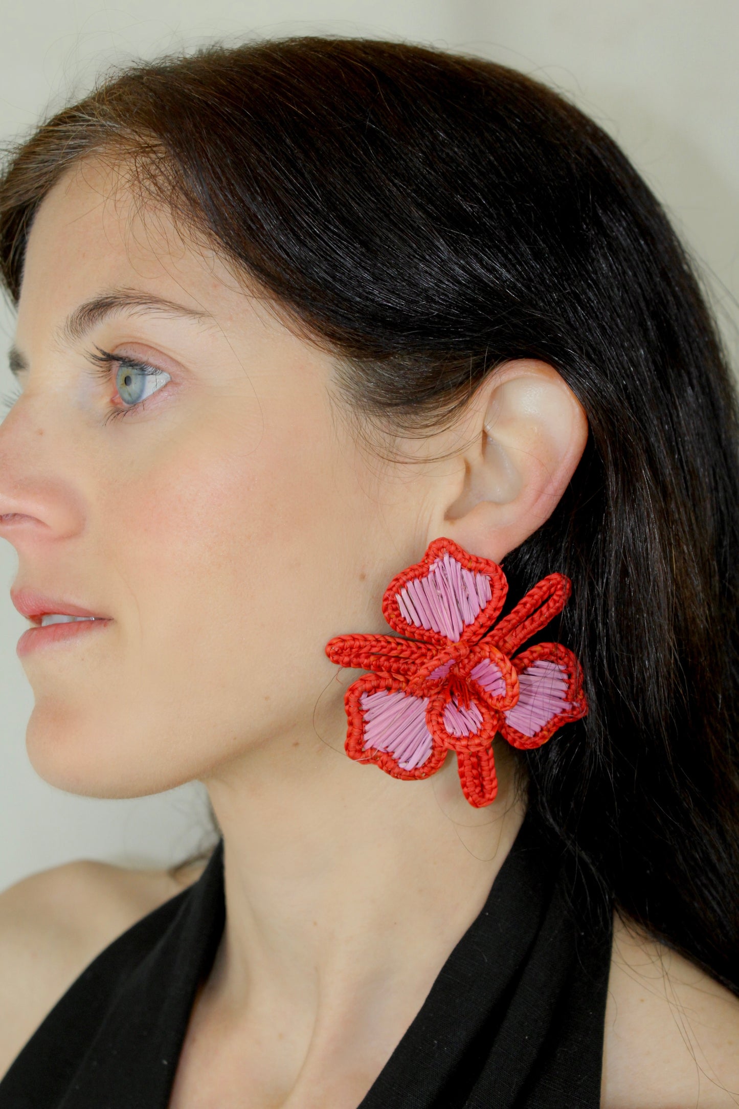 Orchid earrings pink