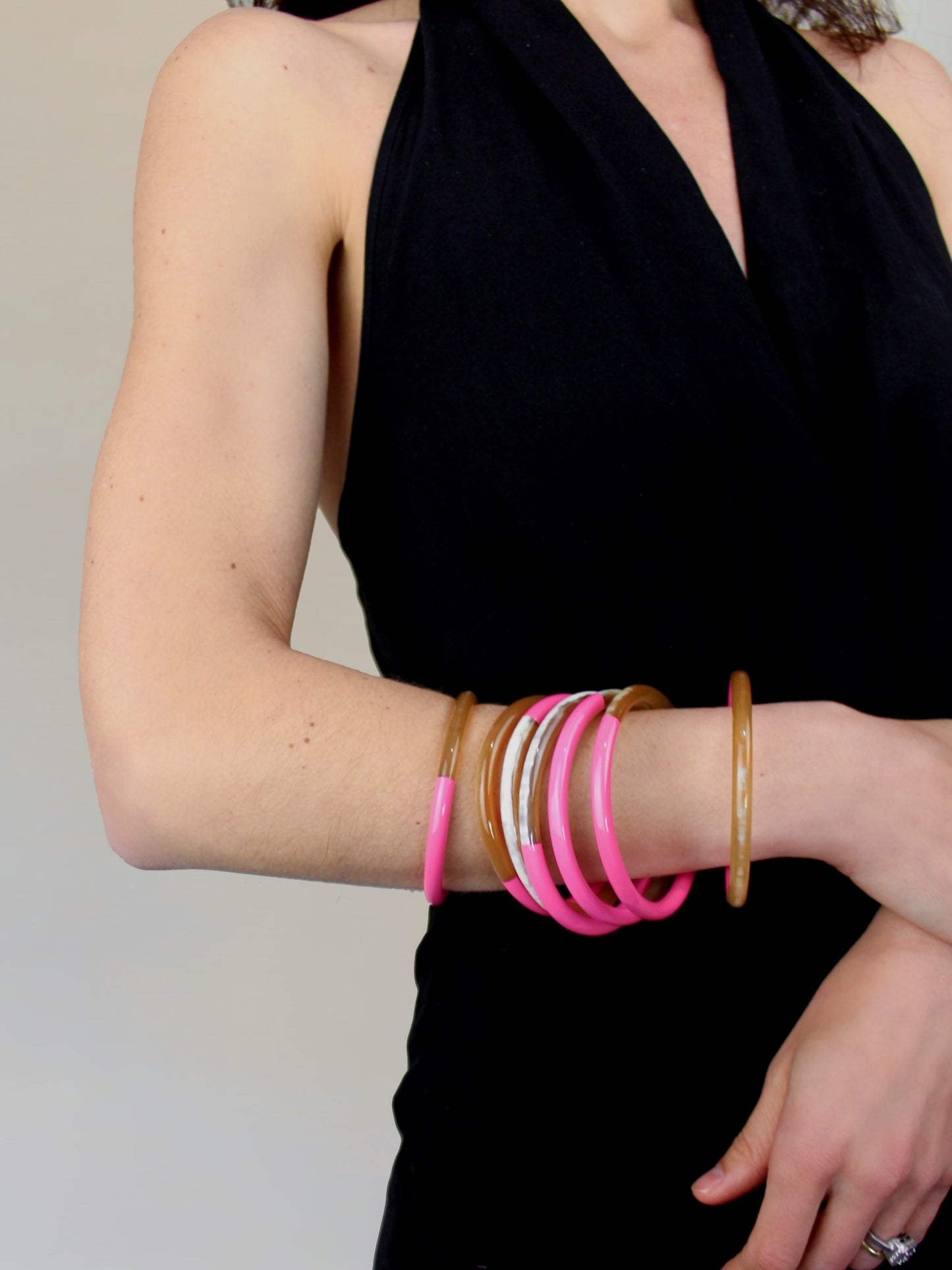 Iman bracelets pink