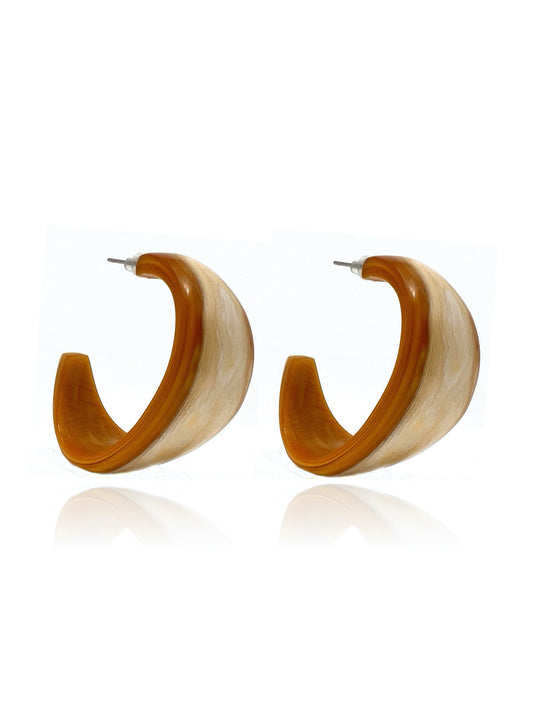 Eva earrings caramel