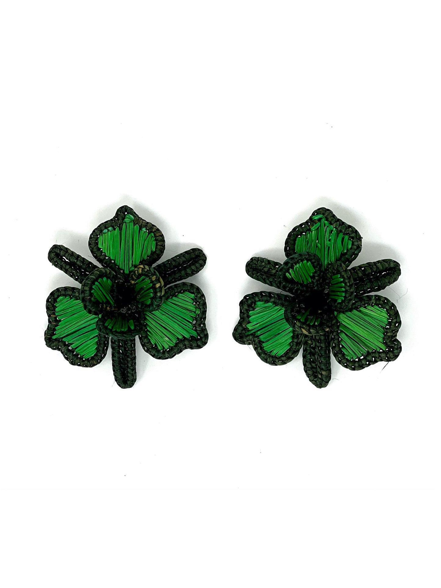 Pendientes Orchid verde