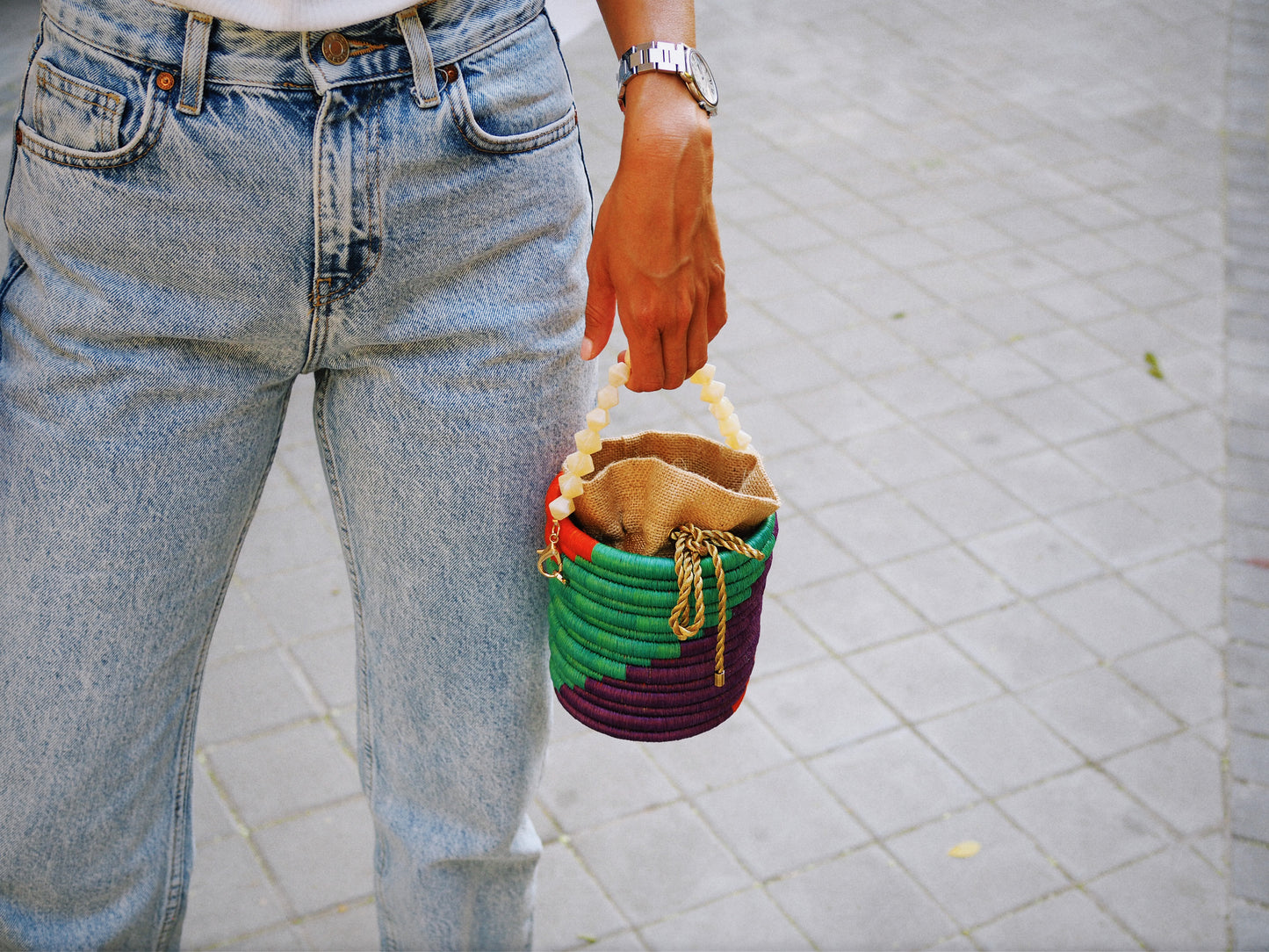 Leandra mini bag waves