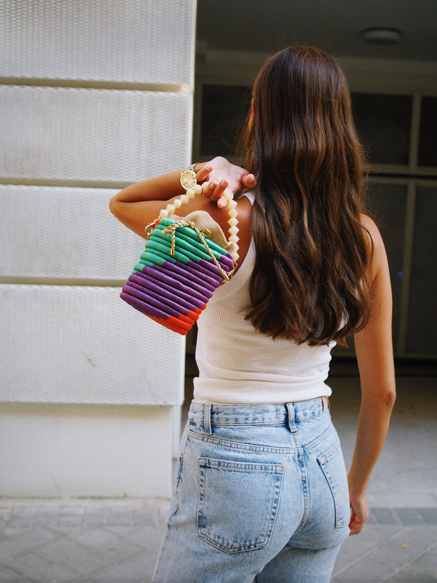 Leandra mini bag waves