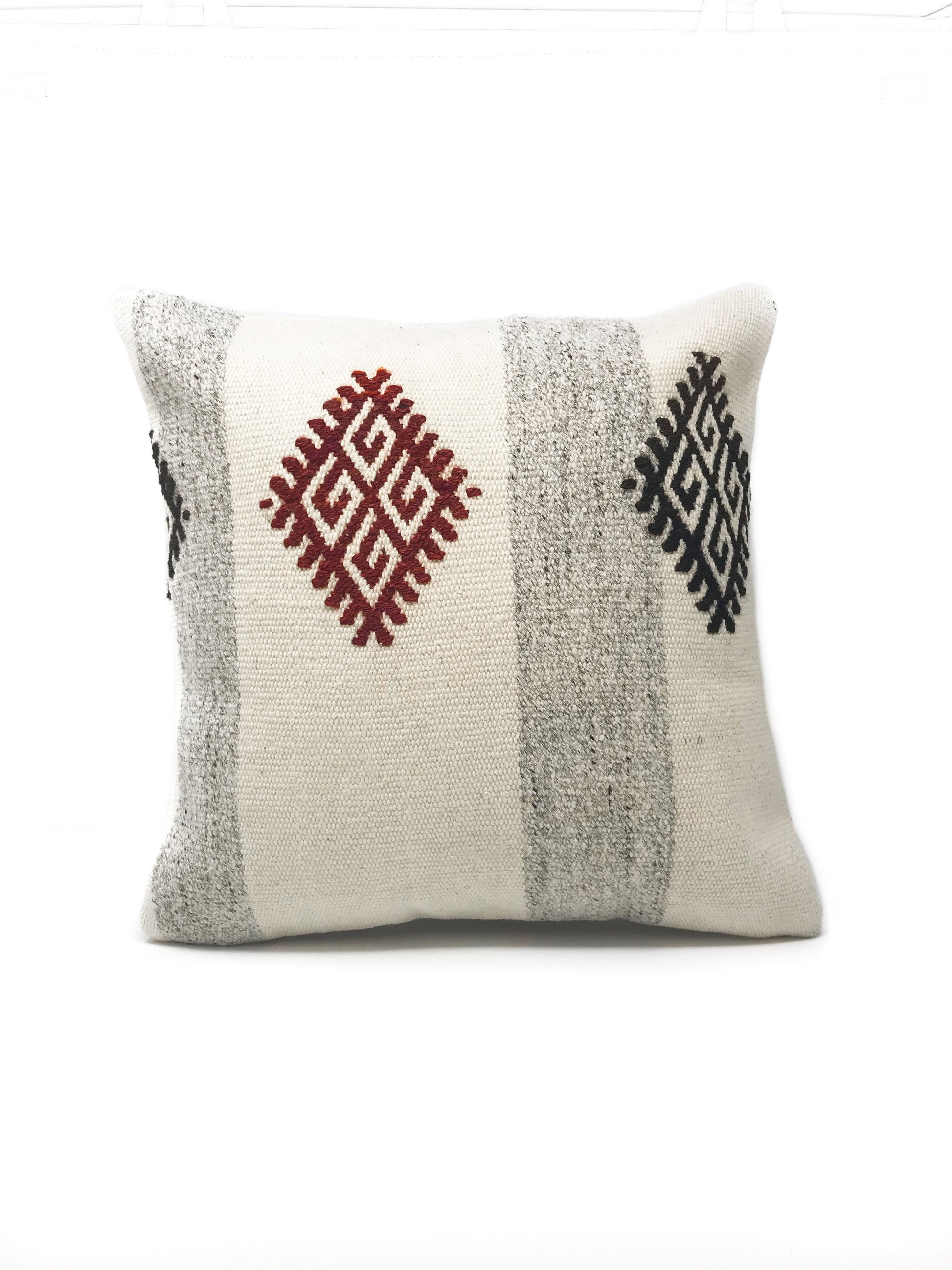 Cuckoo B Bruna pillow cover. Handmae out of vintage Kilim rugs, unique. Product made in Istambul, Turkey