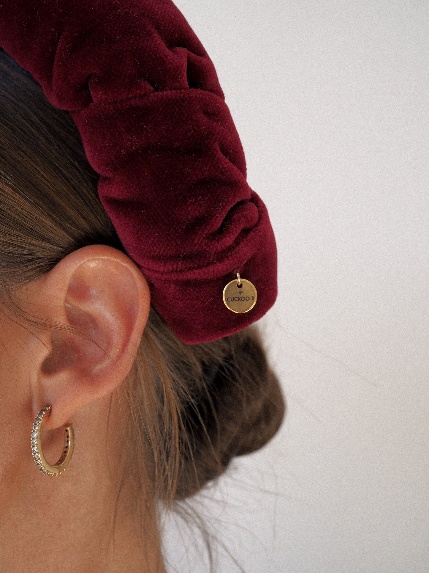 Ophelia headband garnet