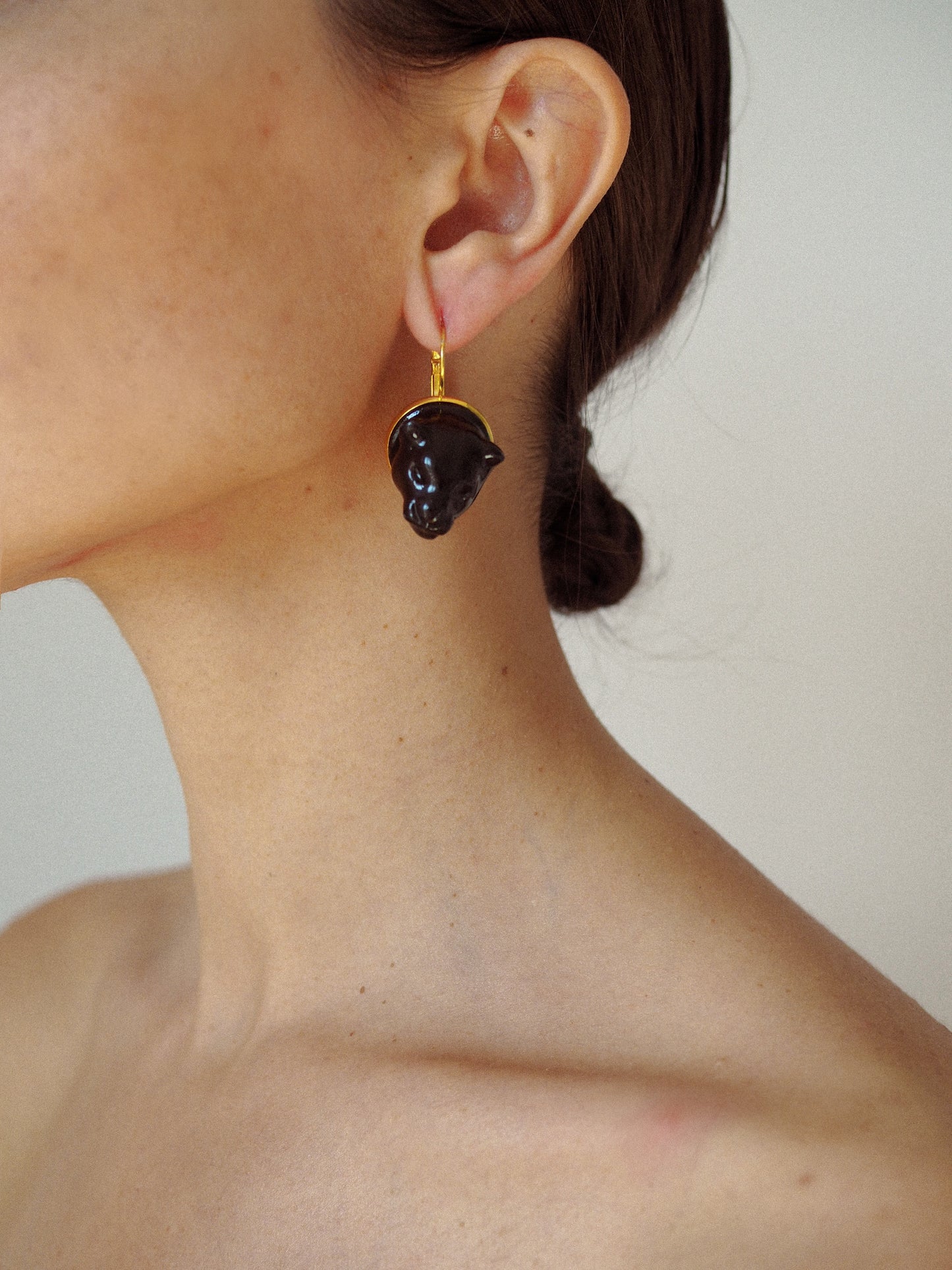 Pendientes Cleo negro