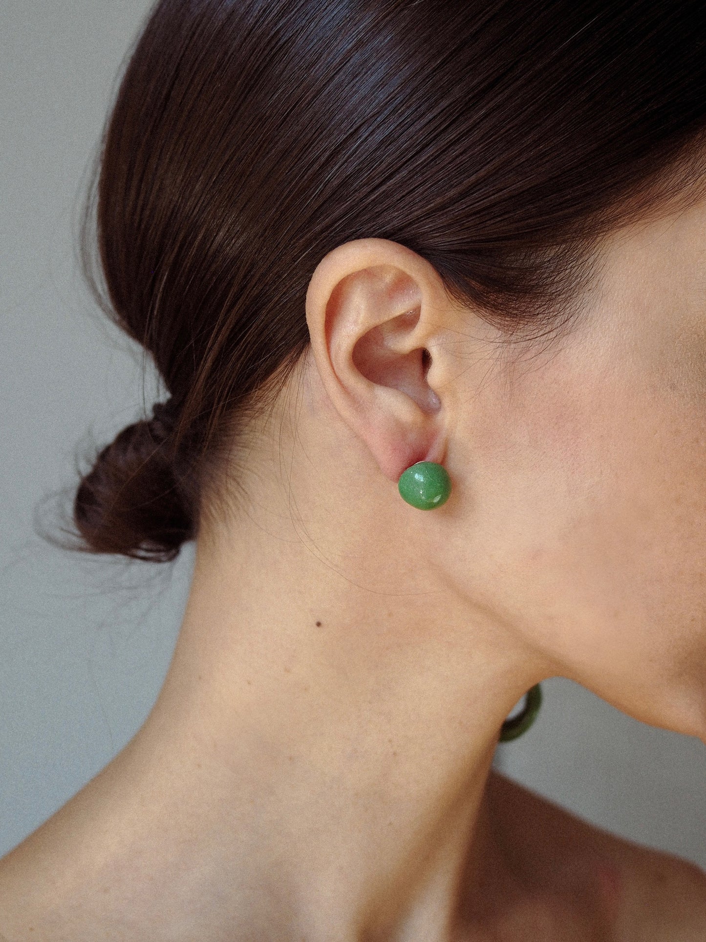Salamandra earrings green